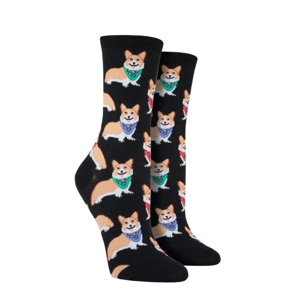 SockSmith Corgi Bandana Socks - NEW